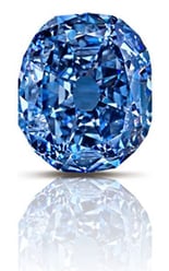 blue colored diamonds