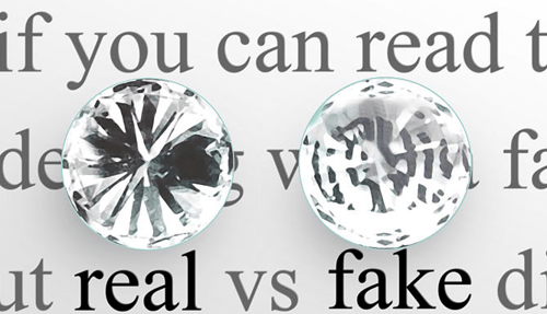 real diamond vs fake diamond