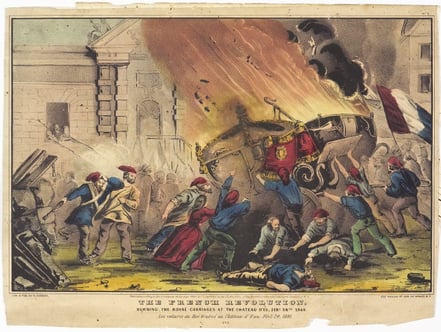 the-french-revolution-burning-the-royal-carriages-at-the-chateau-deu-feby-24th-1848-by-nathaniel-currier